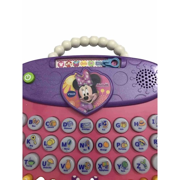 V tech Disney Minnie Mouse Purse ABC  Alphabet & Numbers One Size - Picture 3 of 9